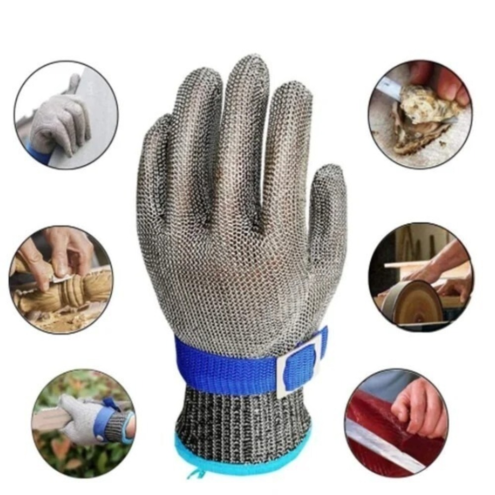 Schwer Cut Resistant Filet Gloves Norwegian Stainless-Steel Mesh sz XLARGE
